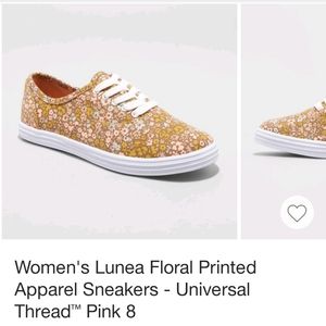NWT 70's style floral Universal Thread sneakers